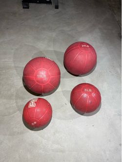 F45 Medicine Balls: 20, 15, 8, 4 LB