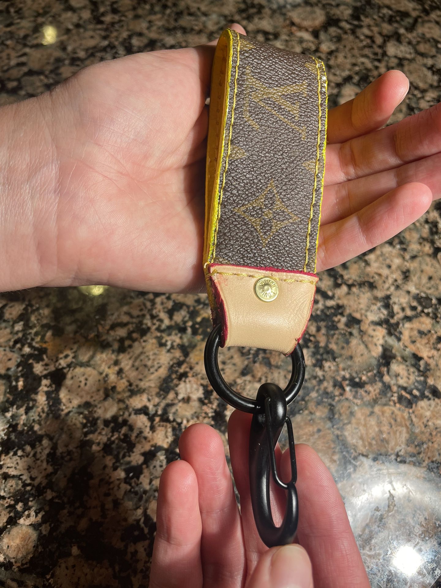 brown lv keychain holder