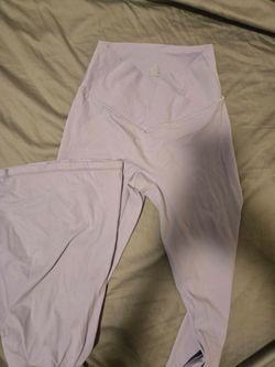 Sunzel Women's Lilac Cross Waist Flare Leggings