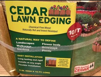 New Cedar lawn edging 10ft