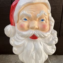 Blow mold Santa face vintage UNION