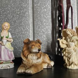 Beautiful Vintage Collie Dog 