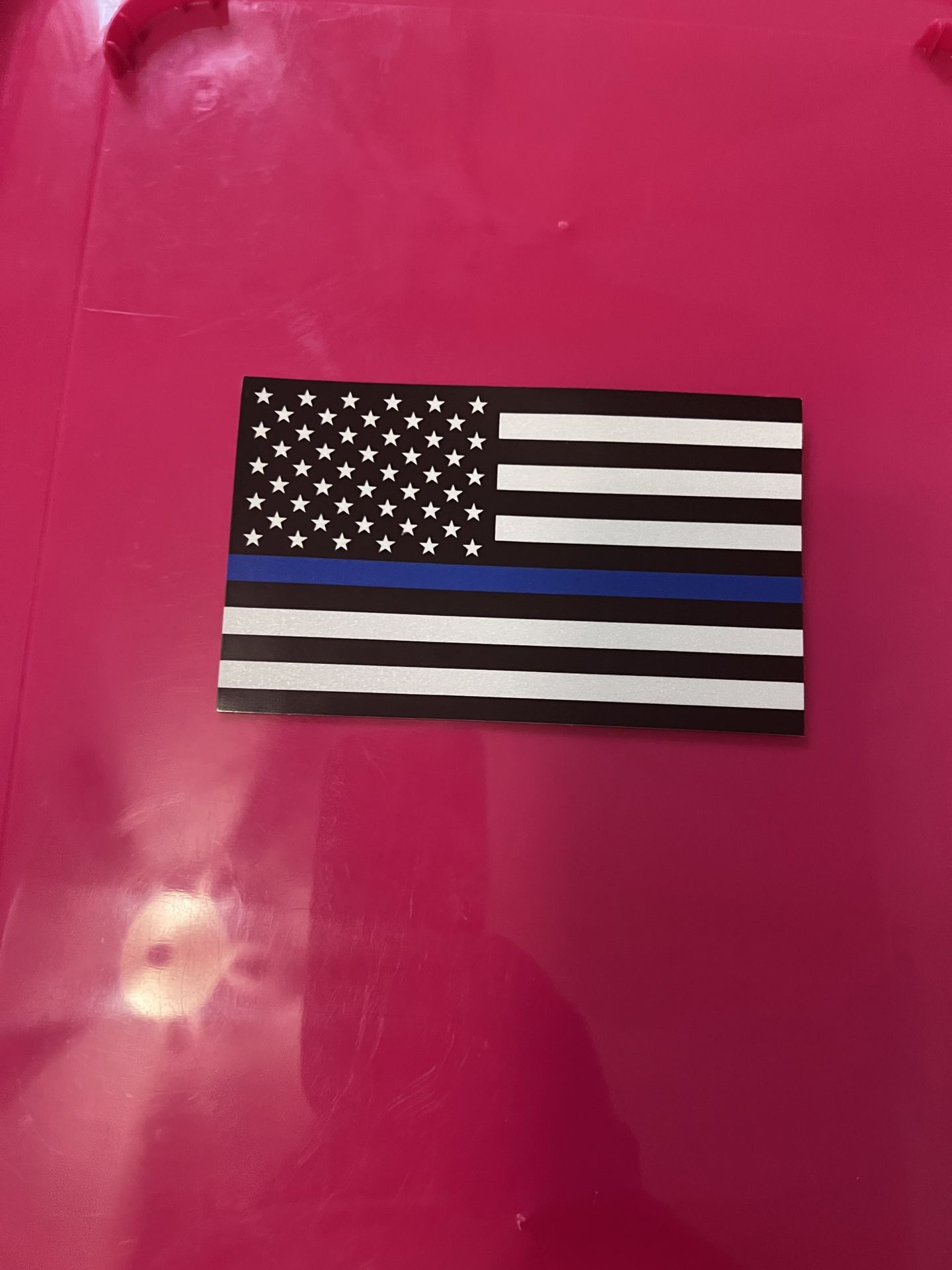 Thin Blue Line Decal Size 3”x5”