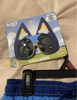 Bluey Swimming Trunks And Sunglasses