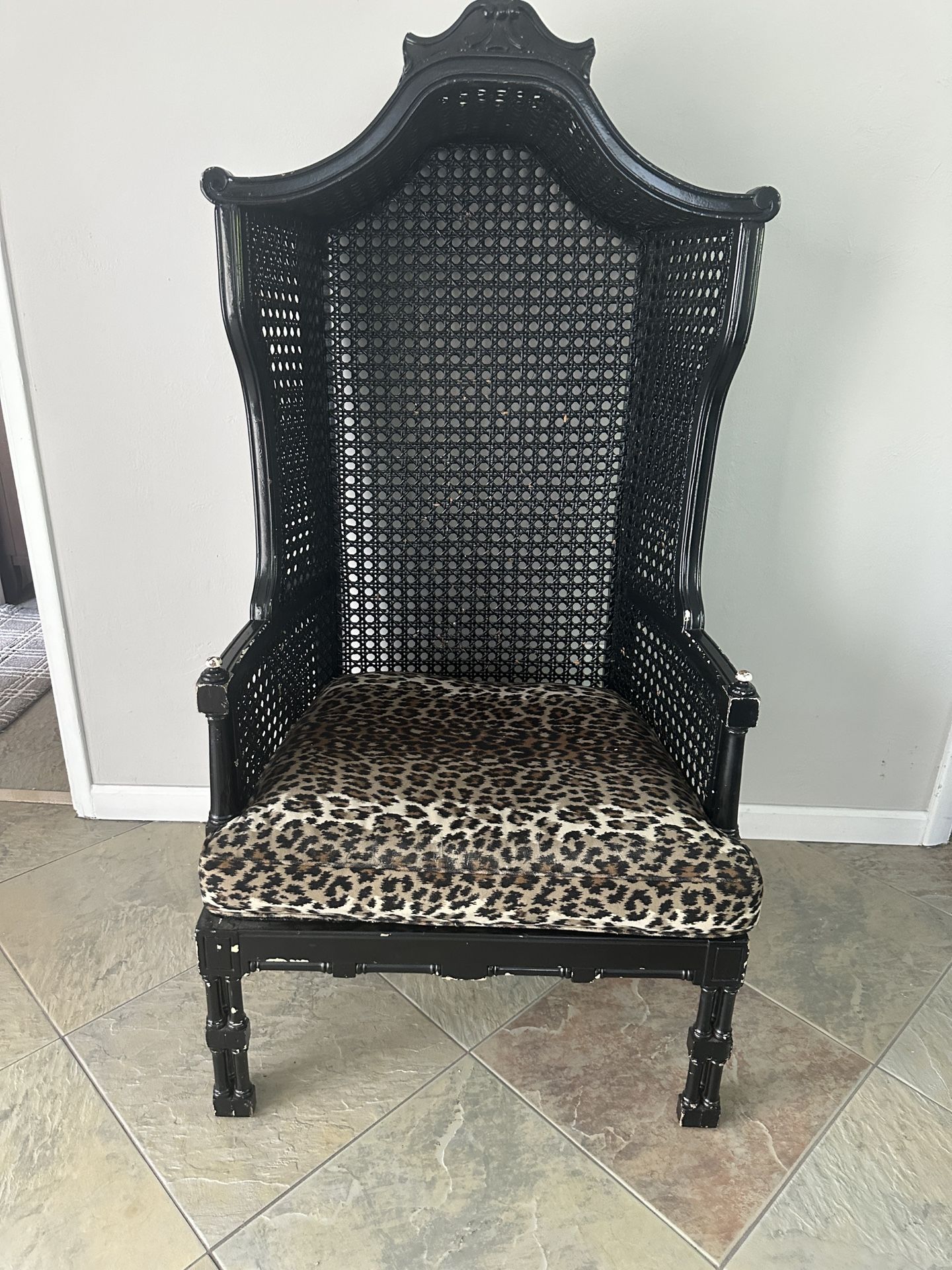 Woven Chair With Cushion