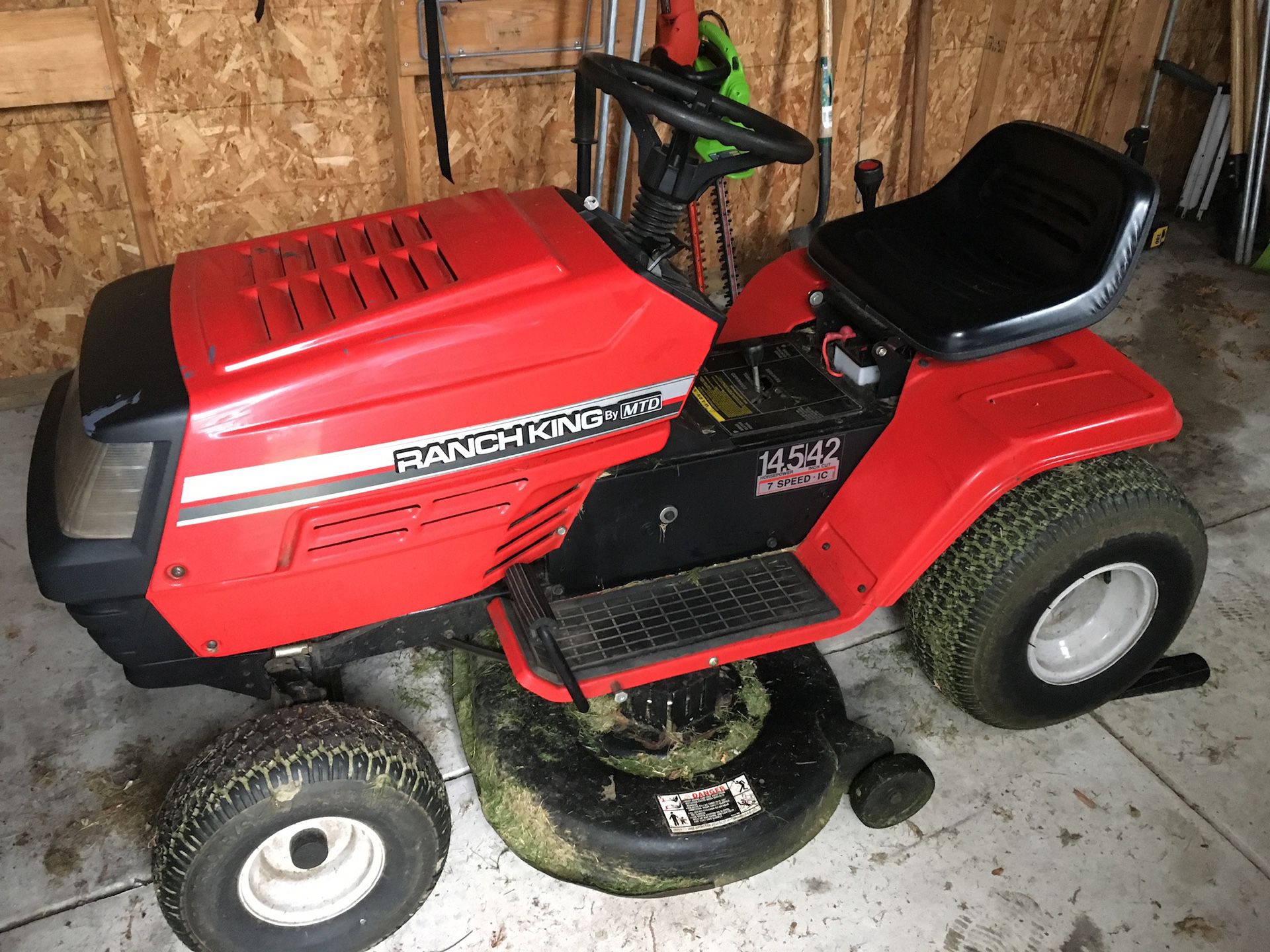 Ranch king tractor lawn cutter