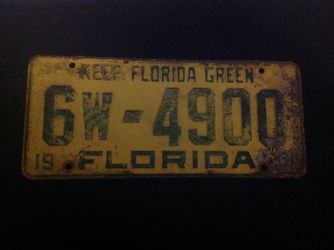 1951 Palm Beach Florida license plate #4900