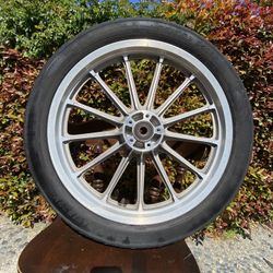 Harley 19” Wagon Wheel Front With Harley Tires