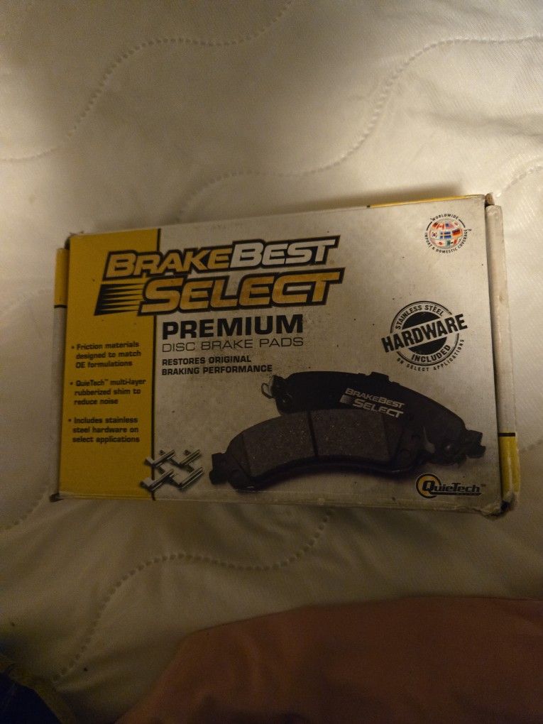 A pair of brake pads. I don't know what to go to but the brand new still In The Box 