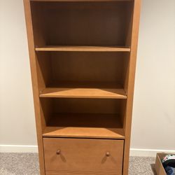 Bookshelf With Storage Drawer