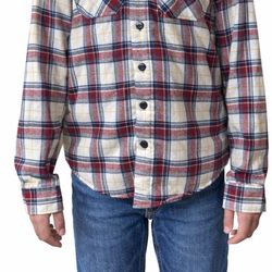 Distortion Sherpa Lined Plaid Jacket Hoodie – Men’s Small