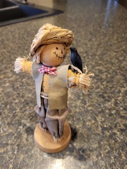 Scarecrow of cornstalks approx 6" height