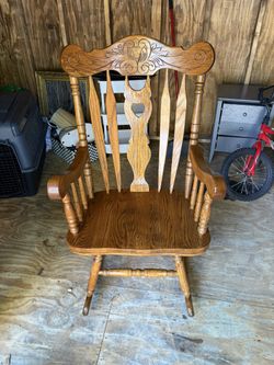 Vintage Wood Rocking Chair