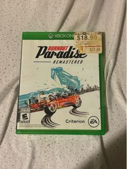 Burnout Paradise Video Game For Xbox One For Sale