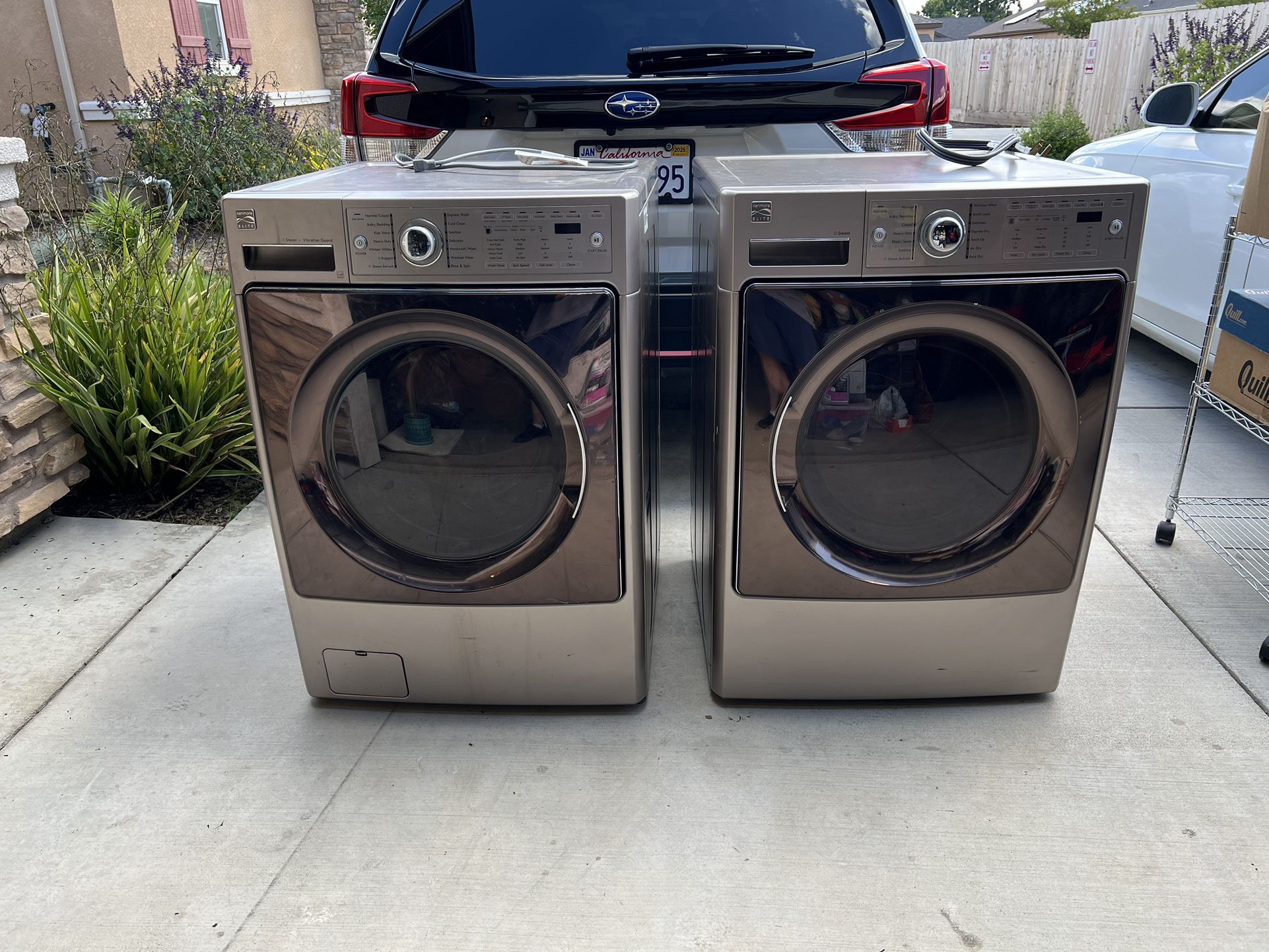 Electric kenmore Elite Washer Dryer Set