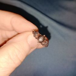 Sterling Silver.925 Ring Turtle With Star Fishes Size 6.5