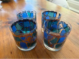 Vintage blue cups