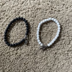 Matching Heart Magnetic Bracelets