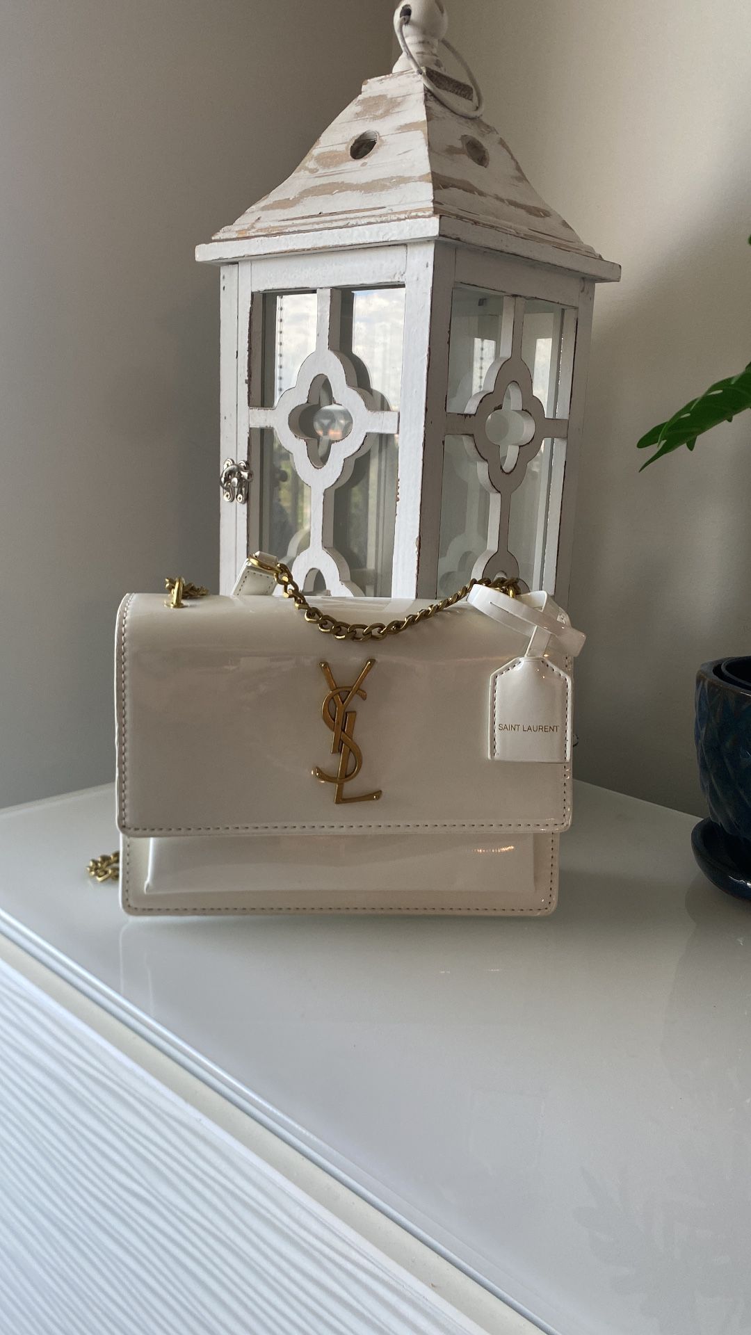 White Patented Bag