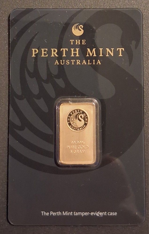 "Perth Mint Co" Gold Bar (5-Gram)