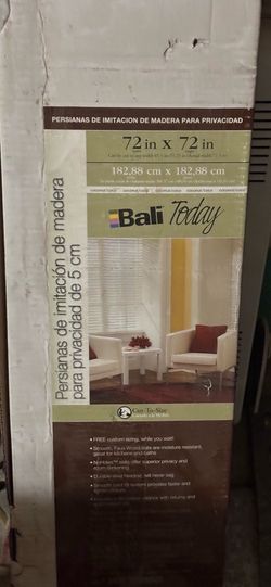 Faux wood Bali Blinds 72x72”
