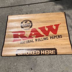 Raw Rug & Sign 