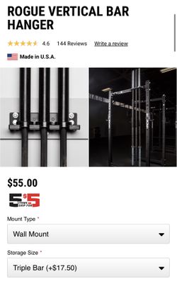 Rogue Vertical Bar Hanger