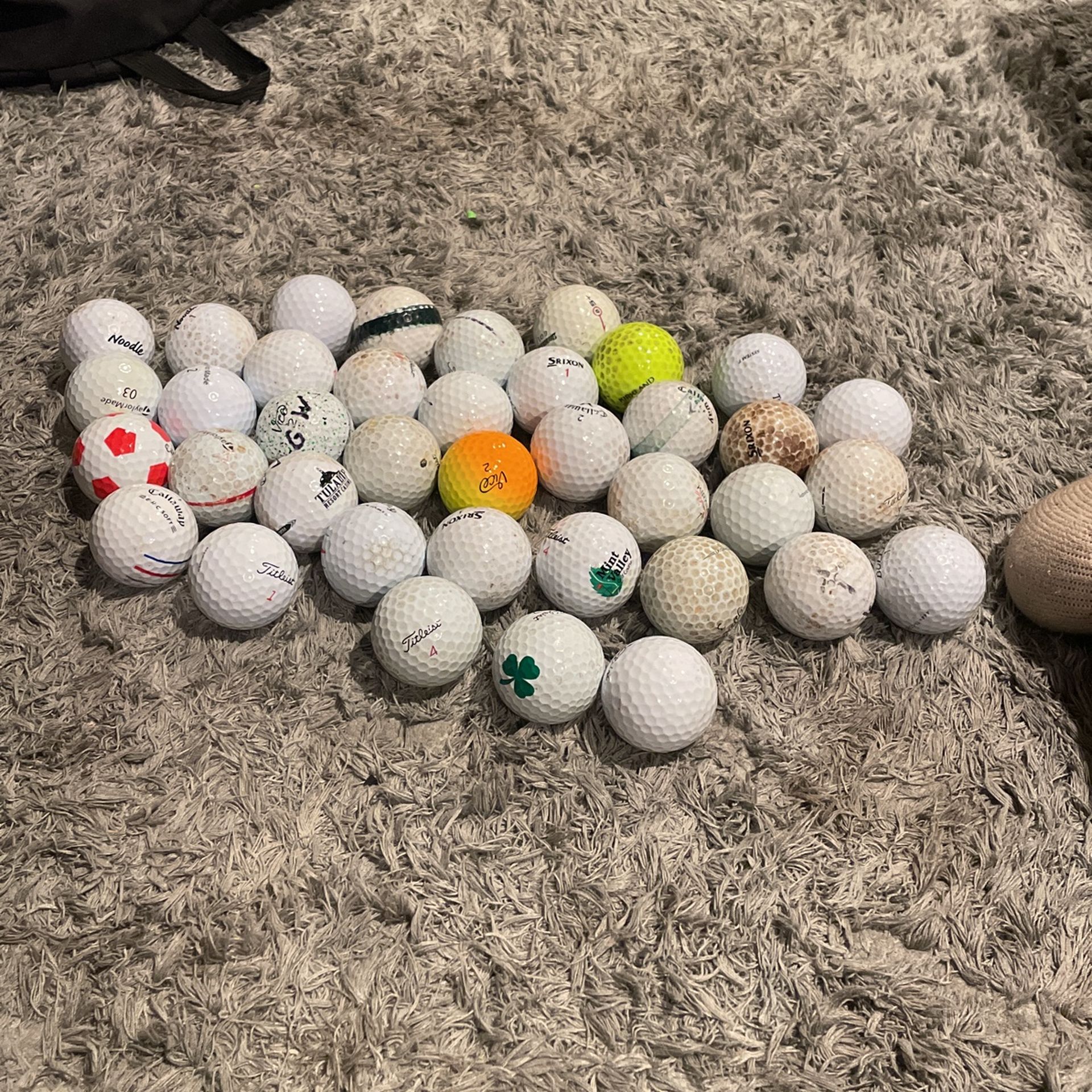 I Have 38 Golf Balls Most Of Them Are Callaway And Titleist Any Thing More Than $15 Will Work.