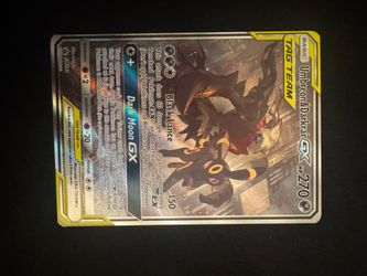 Pokémon TCG Umbreon & Darkrai GX SM241 Tag Team Black Star Promo Card - NM+