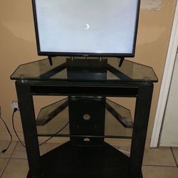 Great Furniture Glass Metal Media Center In Grey