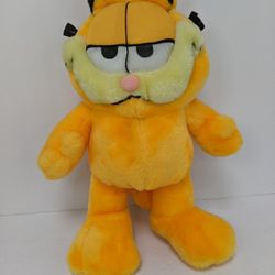 Garfield the Cat Play By Play Plush 16” Vintage Stuffed Animal Toy