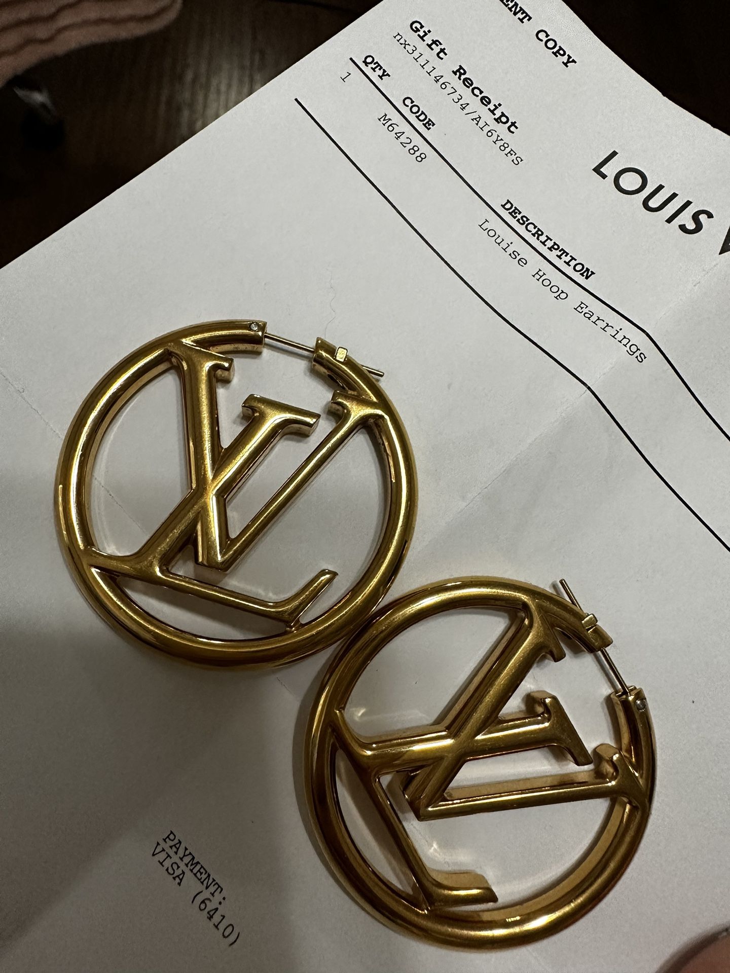 LV Louise Hoop Earrings for Sale in Plano, TX - OfferUp