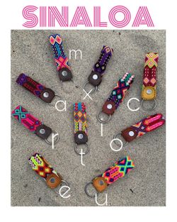 Handmade Colorful Mexican Keychain / llavero