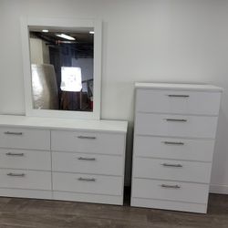 Cómoda Con Espejo Y Gavetero 