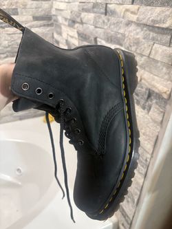 Dr. Martens Black Leather Lace-Up Boots