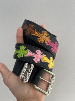 Chrome Multicolor Crosses Belt