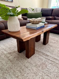 Live edge coffee table