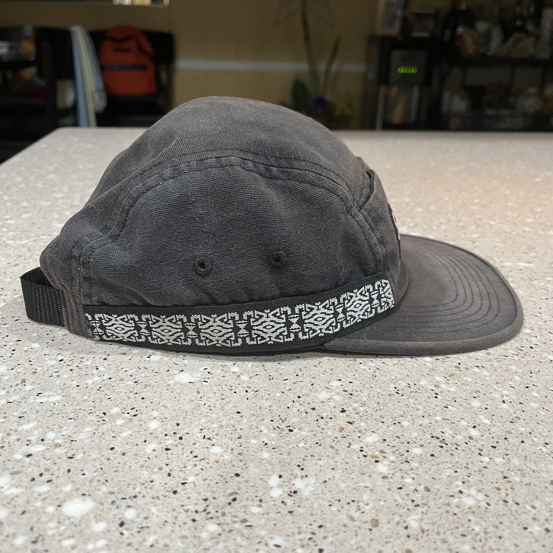 Supreme - Side Tape Camp Cap (SS19) - Black - Used for Sale in