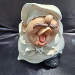 Chef Wine Bottle Holder Figurine