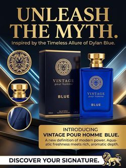 Vintage Pour Homme Blue Eau de Parfum for Men, 100ml