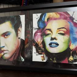 Marylin Monroe Elvis Pop Art