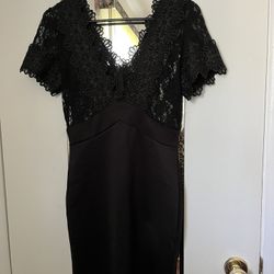 Black Lace Top Dress
