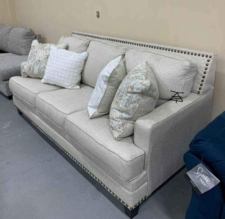 ClaredonLinen Sofa, Loveseat, Chair And Ottoman$10 Down Payment And Financing Available