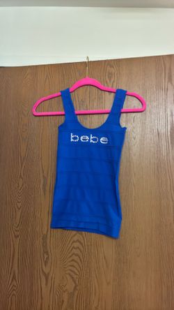 BEBE Rhinestone Top XS