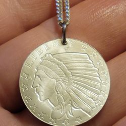 7g .999 Fine Silver Pendant Reversible 27mm Solid Real Silver 