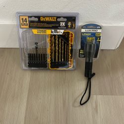 Dewalt Bit Set And Flashlight 