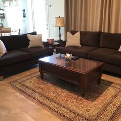 Large couch and love seat from living space