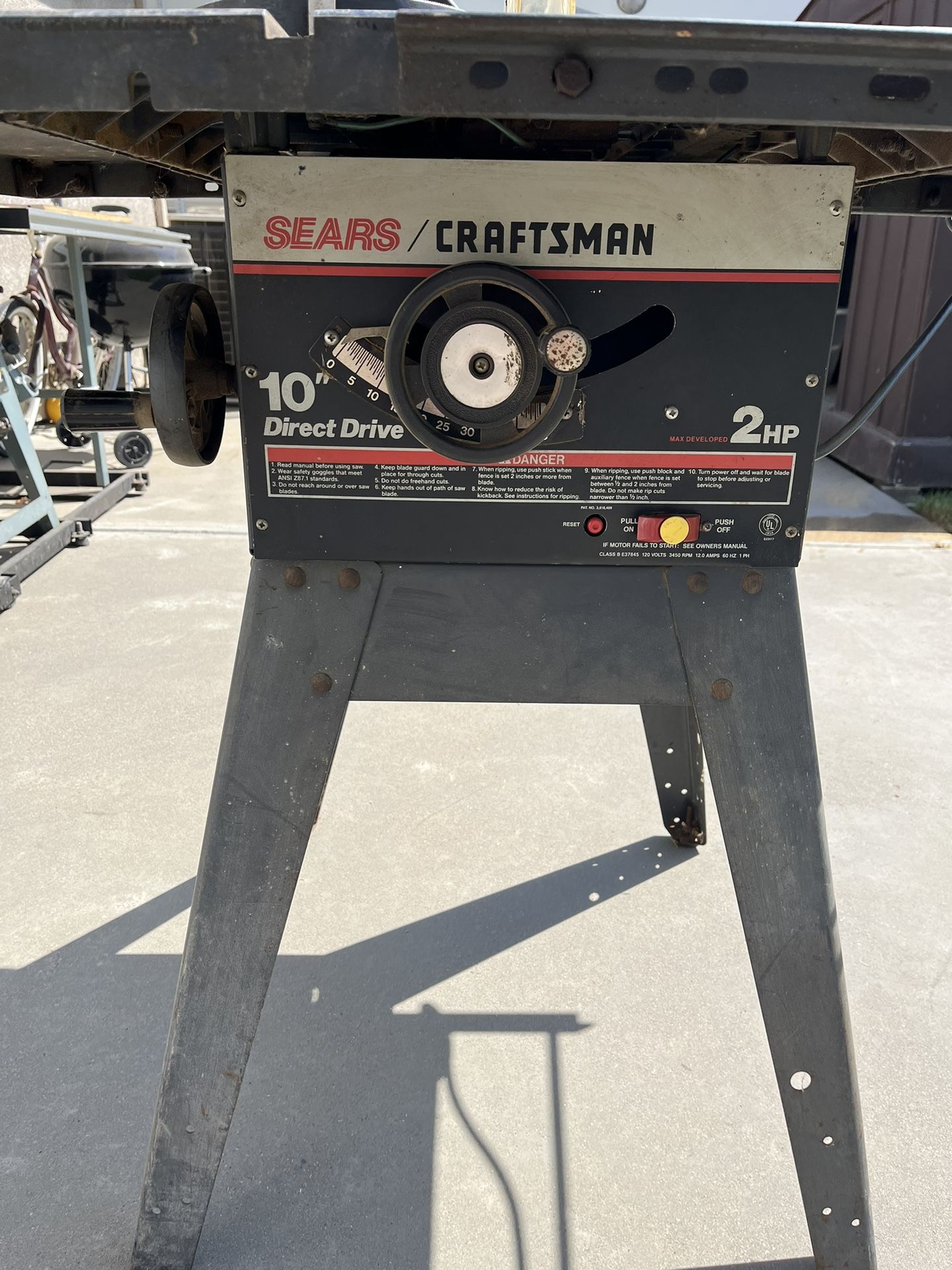 Table Saw Craftsman 