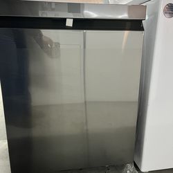 LG FlushFit 24-in Top Control Built-in Dishwasher ( Black Stainless Steel ) With Third Rack,