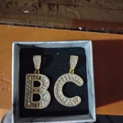 Cz Letter Pendants